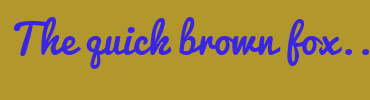 Image with Font Color 3925E2 and Background Color B1972C